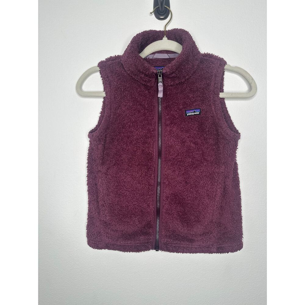 Patagonia Los Gatos Fuzzy Sherpa Vest Children's Size 10